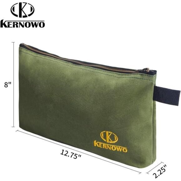 4 Pack Upgrade Zipper Canvas Tool Pouch, 20 oz Heavy Duty Tool Bag - Picture 2 of 8
